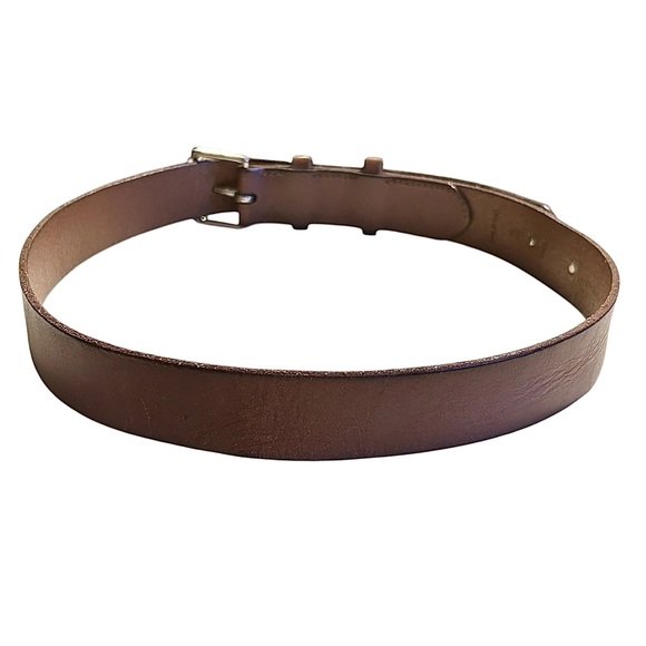 Polo Ralph Lauren Women’s Brown Leather Roller Buckle Belt Size 32/80 - Picture 2 of 7